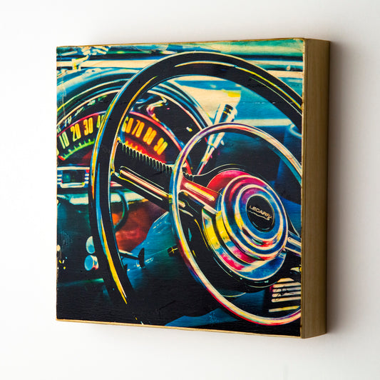 Lecarro Steering Wheel in a '55 Chevy